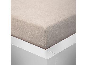 Homeville froté prostěradlo české výroby latté 30cm výška