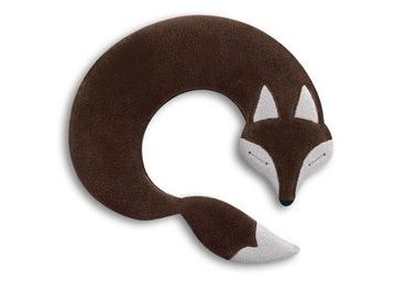 LESCHÍ Hřející polštářek lišák Noah 30x25cm hnědá/černá