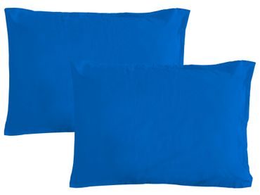 Povlak na polštář italské výroby 100% bavlna - 2 ks stř.modrá