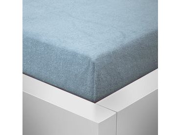 Homeville froté prostěradlo české výroby světle modrá 30cm výška