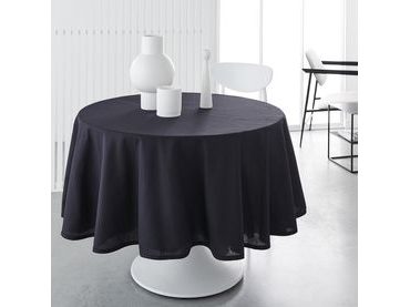 TODAY teflonový kruhový ubrus Prestige Ø 180cm Fusain - tm. šedá