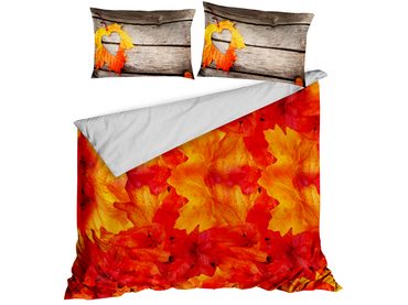 3D italské povlečení 100% bavlna Canella pomeranč & hřebíček