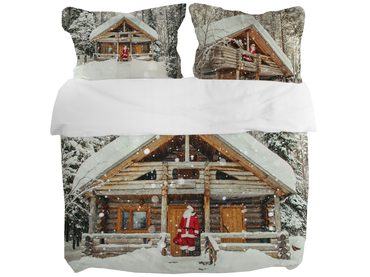 3D italské povlečení 100% bavlna Canella pomeranč & hřebíček