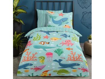 Povlečení Good Morning 100% bavlna Ocean 140x200/70x90 cm