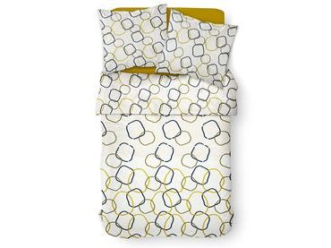 Bierbaum povlečení bavlněný satén 3327 Stripe Yellow 140x200/70x90 cm