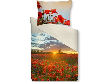 3D italské povlečení 100% bavlna Papaveri