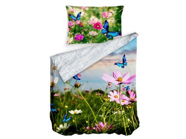 3D italské povlečení 100% bavlna Garden