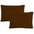 Povlak na polštář italské výroby 100% bavlna - 2 ks tm.hnědá