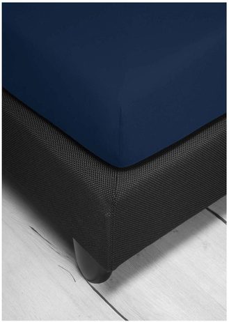 Bierbaum jersey prostěradlo tm. modrá