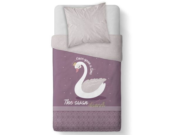TODAY KIDS povlečení 100% bavlna Labutí princezna 140x200/63x63 cm