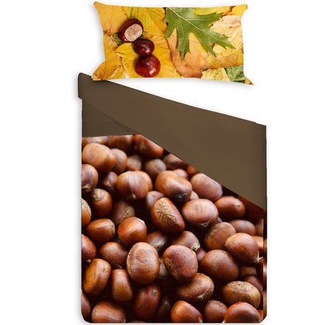 3D italské povlečení 100% bavlna Castagne