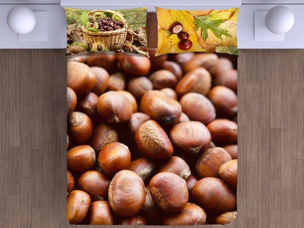 3D italské povlečení 100% bavlna Castagne