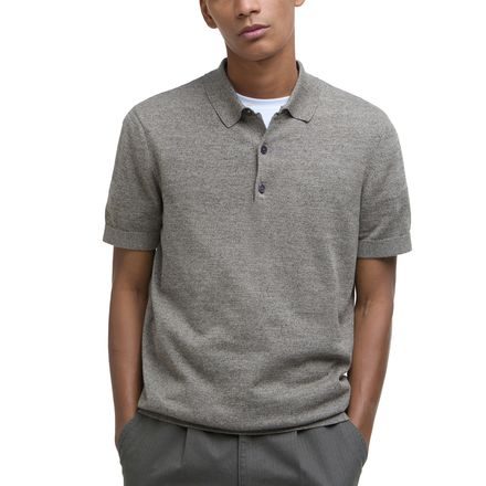 Barbour Buston Knitted Polo Shirt — Uniform Green