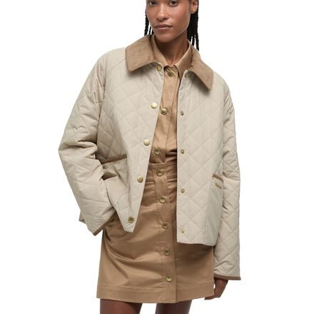 Barbour Anise Quilted Jacket — Light Sand