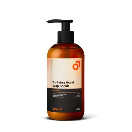 Beviro — Purifying Hand Soap Scrub Zesty Vetiver