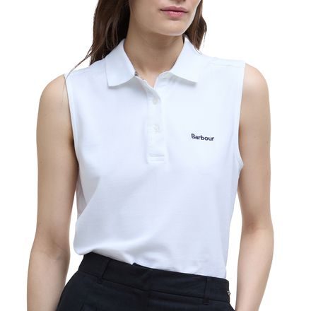 Barbour Bowford Ujjatlan Polo Top — Fehér