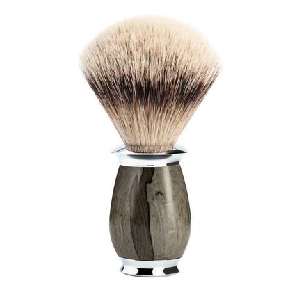 Mühle PURIST Handmade Shaving Brush — Silvertip Badger, Grained Beech