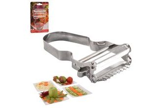 Škrabka kuchyňská nerez DOUBLE WAVY