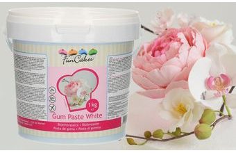 Gum pasta bílá - hotová hmota na modelování květin a jemných tvarů 1 kg