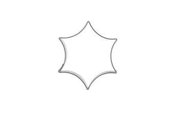 Vykrajovačka hvězda oblá