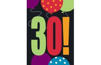 Pozvánky - Happy Birthday Cheer 8 ks - 30. let