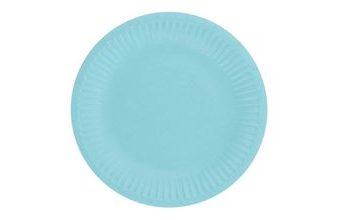 Talíře světle modré 18 cm - 6 ks
