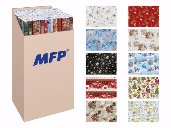 balící papír vánoční role LUX 2x100x70 MIX