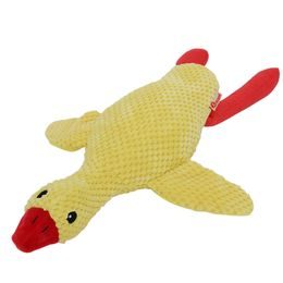 Patito de peluche amarillo para perros 50 cm
