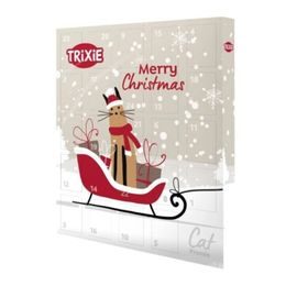 Calendario de Adviento PREMIO para gatos, golosinas de carne, 30x34x3,5cm TRIXIE