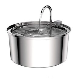 Fontana de acero inoxidable Petwant PWS 105 para perros y gatos