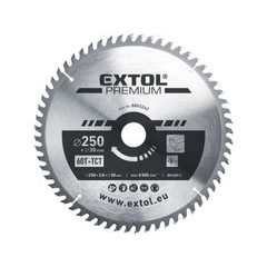 EXTOL PREMIUM kotouč pilový s SK plátky, O 250x3,0x30mm, 60T, 8803242
