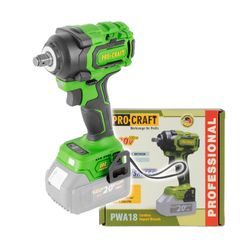 Aku rázový utahovák Procraft PWA18 (bez baterie a nabíječky) | PWA18bb Procraft