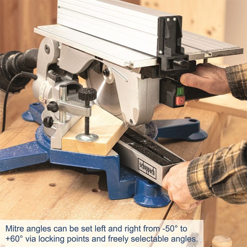 SCHEPPACH HM 100 T KOMBINOVANÁ POKOSOVÁ/STOLOVÁ PILA - POKOSOVÉ PILY - ELEKTRICKÉ NÁŘADÍ