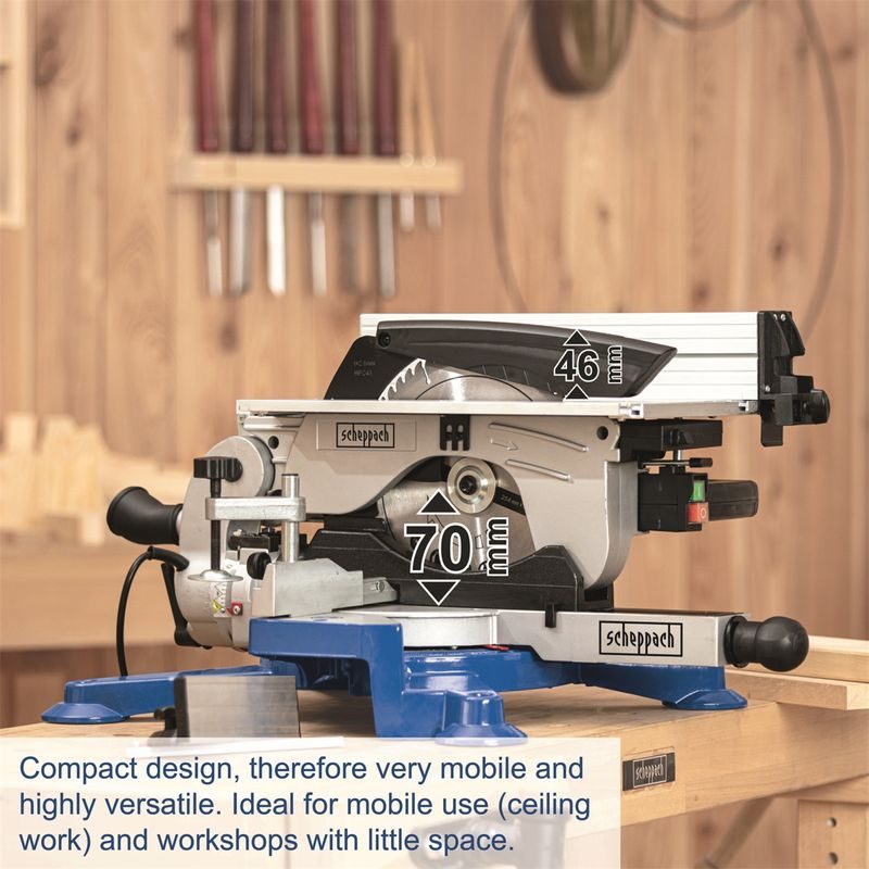 SCHEPPACH HM 100 T KOMBINOVANÁ POKOSOVÁ/STOLOVÁ PILA - POKOSOVÉ PILY - ELEKTRICKÉ NÁŘADÍ