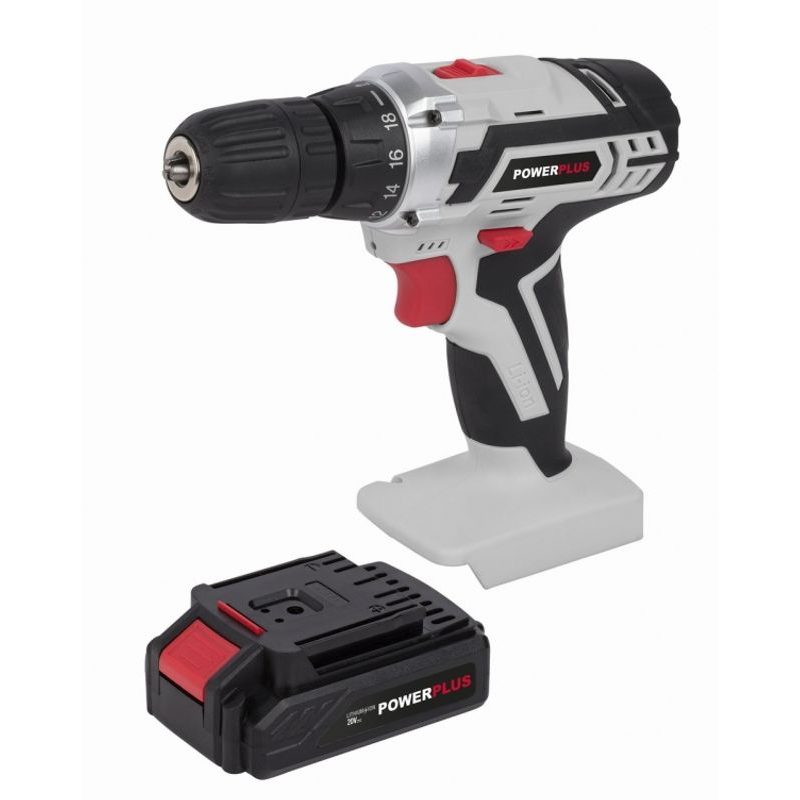 POWERPLUS POWC1071 AKU ŠROUBOVÁK / VRTAČKA 20V LI-ION - HOBBY AKU VRTAČKY - AKU NÁŘADÍ