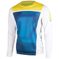Dětský motokrosový dres YOKO KISA modrá/žlutá