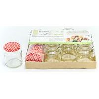 sklen.zavař. 150ml- 7ks-SIRIUS+10ks víč.puntík-TO53