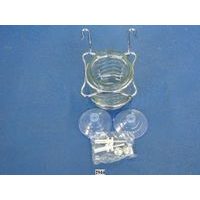 držák zub.kartáčků+pasty SOFT-chrom,sklo,přís. /29.14.40./