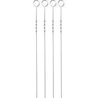 jehla 38cm, 4ks, plochá, gril, kov