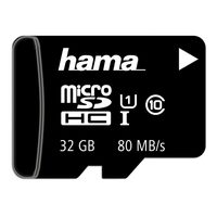 Hama microSDHC 16 GB Class 10 UHS-I 80 MB/s + Adapter/Mobile