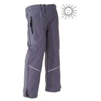 MODADETI_ADELLiNO Dětské letní softshellové nepromokavé kalhoty šedé