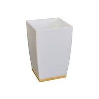 kelímek na zub.potř., VALENCIA 7,2x7,2x10,9cm, ABS plast+bamb.