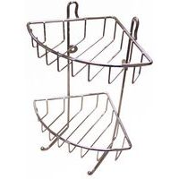 TORO polička rohová dvoupatrová 30 x 22,5 x 16,8 cm_hamashop