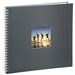 Hama album klasický špirálový FINE ART 36x32 cm, 50 strán, šedý, biele listy