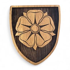 ROSE, medieval coat of arms in shield large