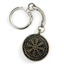 Aegishjalmur, helmet of the scarecrow, key chain of the old brass