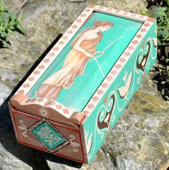 ROMANA PUELLA, Ancient Rome Wooden Box, replica