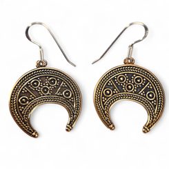 LUNITSA - EARRINGS, Great Moravian Empire, bronze