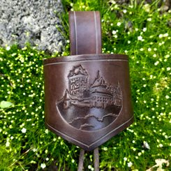 KARLSTEJN leather holder for horns