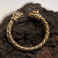 CAITLIN, Celtic Cat, bracelet, bronze
